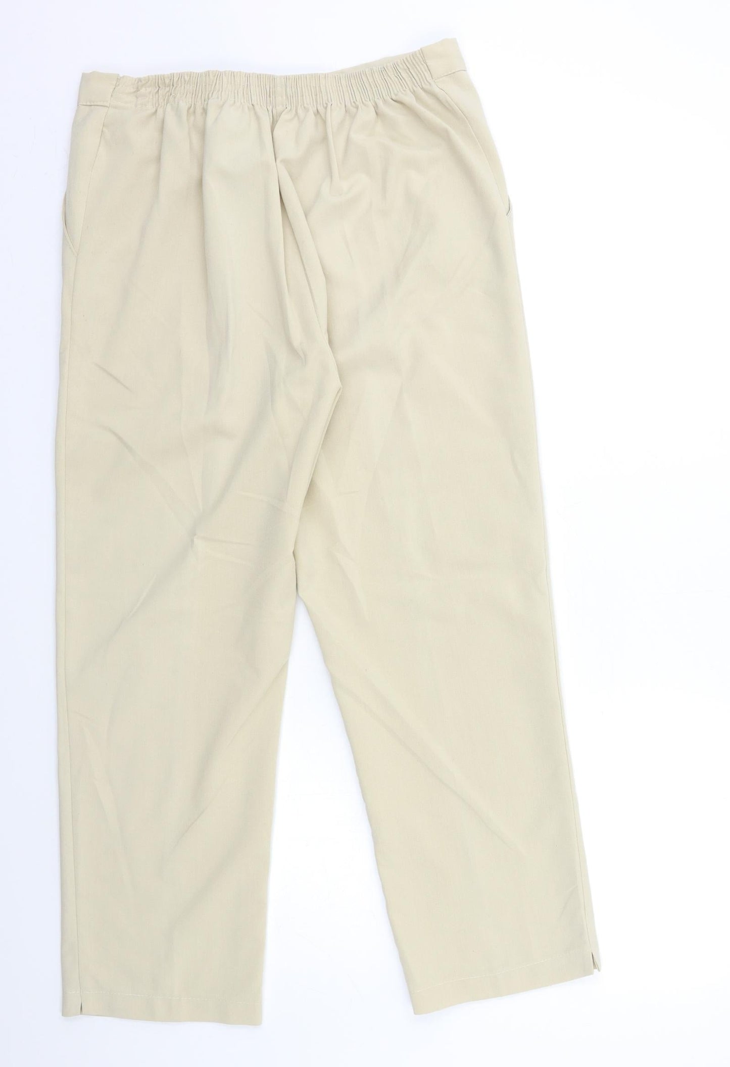 Womens UK Size 28 in Preworn Regular Fit  Beige Trousers