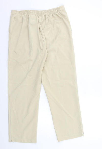 Womens UK Size 28 in Preworn Regular Fit  Beige Trousers