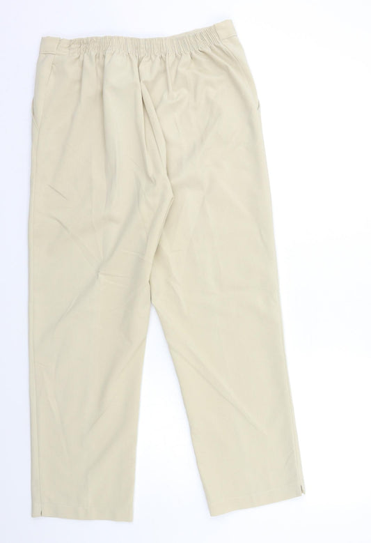 Womens UK Size 28 in Preworn Regular Fit  Beige Trousers