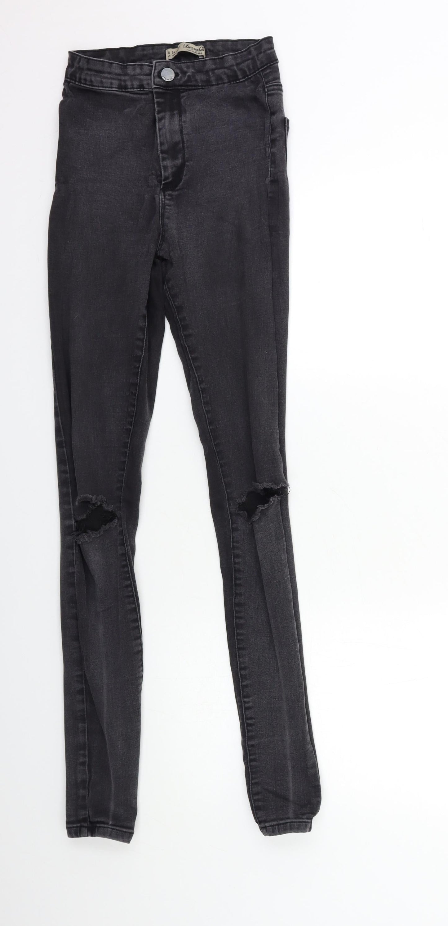 Denim & Co. Womens Black  Denim Skinny Jeans Size 8 L30 in