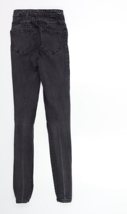 Denim & Co. Womens Black  Denim Skinny Jeans Size 8 L30 in