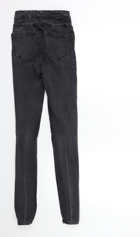 Denim & Co. Womens Black  Denim Skinny Jeans Size 8 L30 in