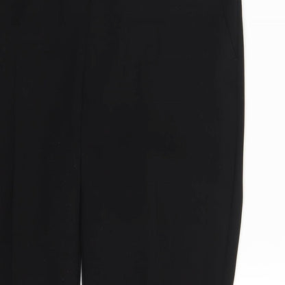 Womens UK Size 10 Papaya Regular Fit Dress Pants Black Trousers