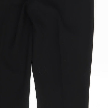 Womens UK Size 10 Papaya Regular Fit Dress Pants Black Trousers