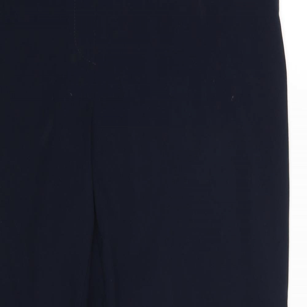 M&S Womens Blue   Dress Pants Trousers Size 16 L30 in