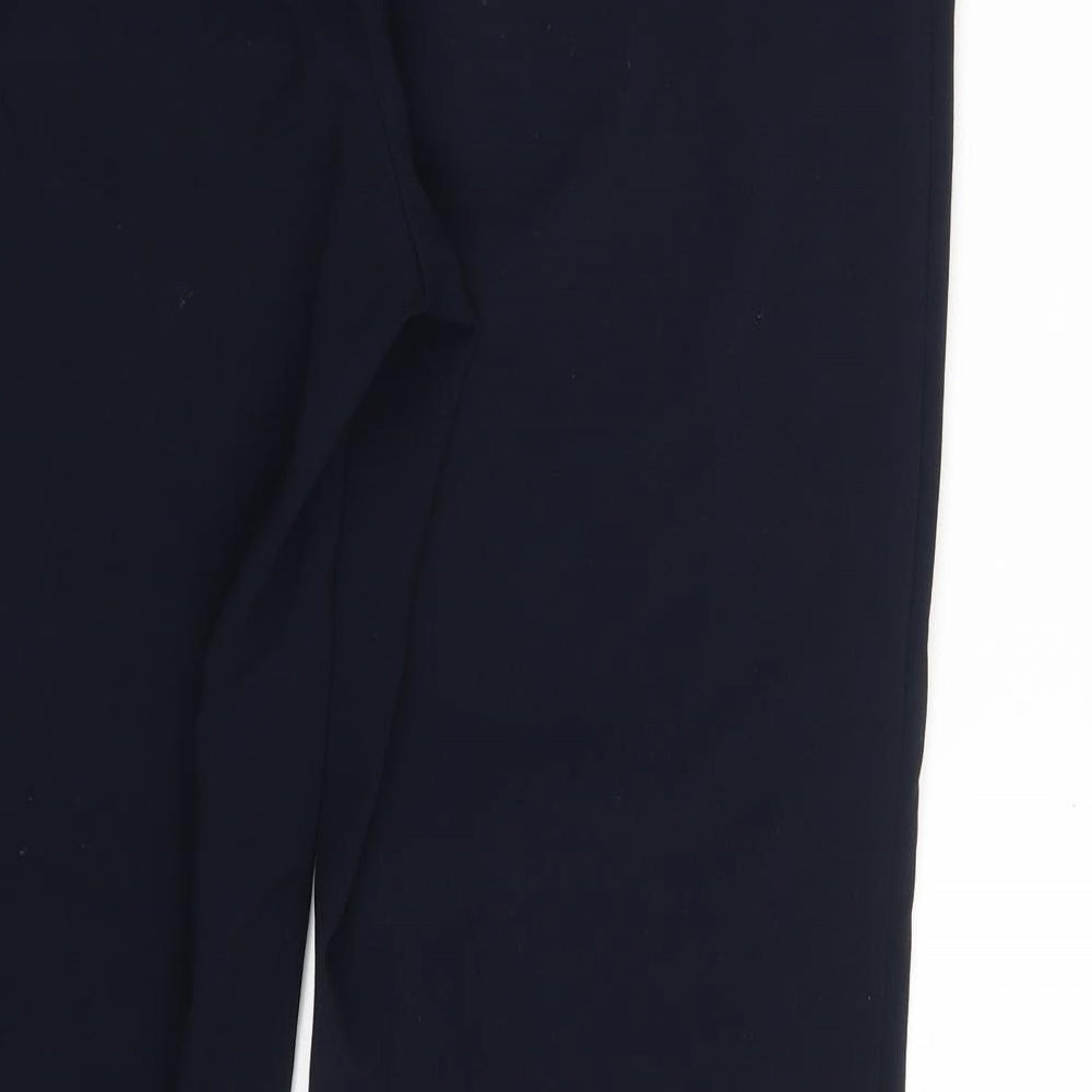 M&S Womens Blue   Dress Pants Trousers Size 16 L30 in