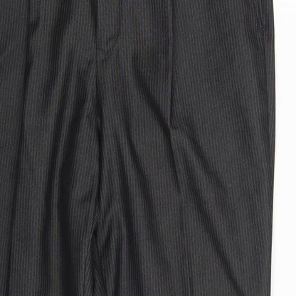 Goodsouls  Mens Black Striped  Trousers  Size 34 in L30 in