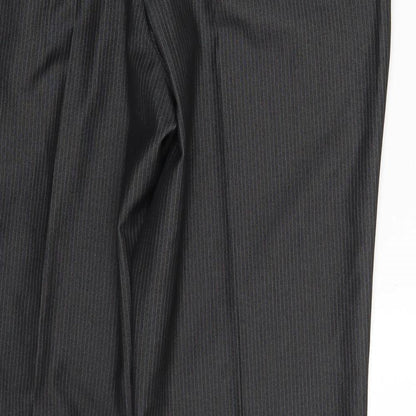Goodsouls  Mens Black Striped  Trousers  Size 34 in L30 in