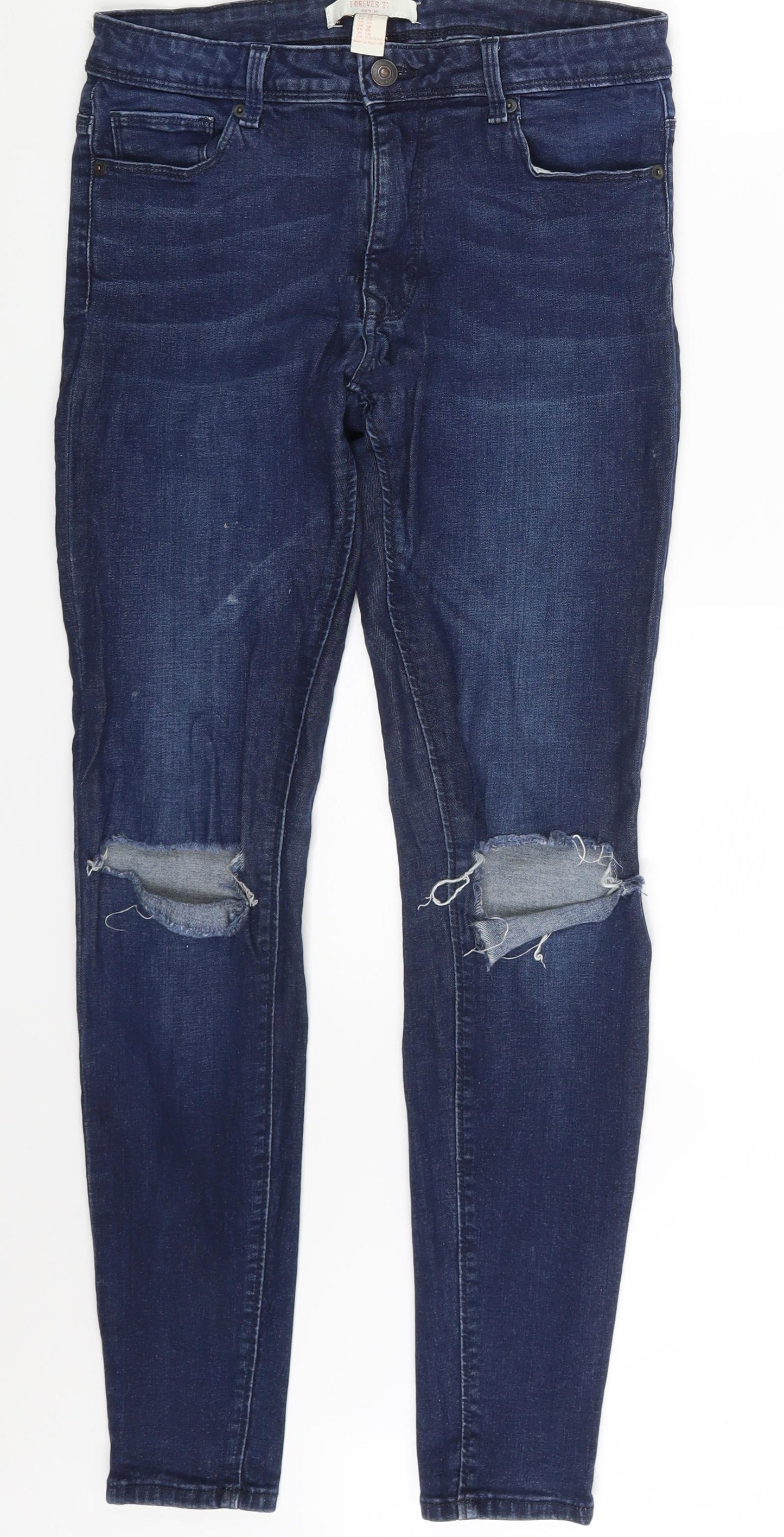 FOREVER 21 Womens Blue  Denim Skinny Jeans Size 28 in L28 in