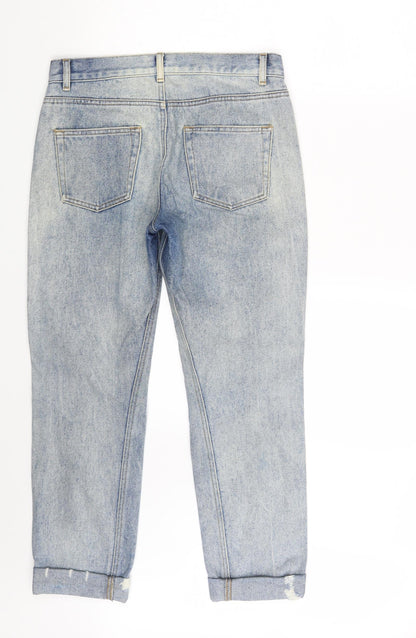 Womens UK Size 10 Warehouse Slim Fit Straight Blue Jeans