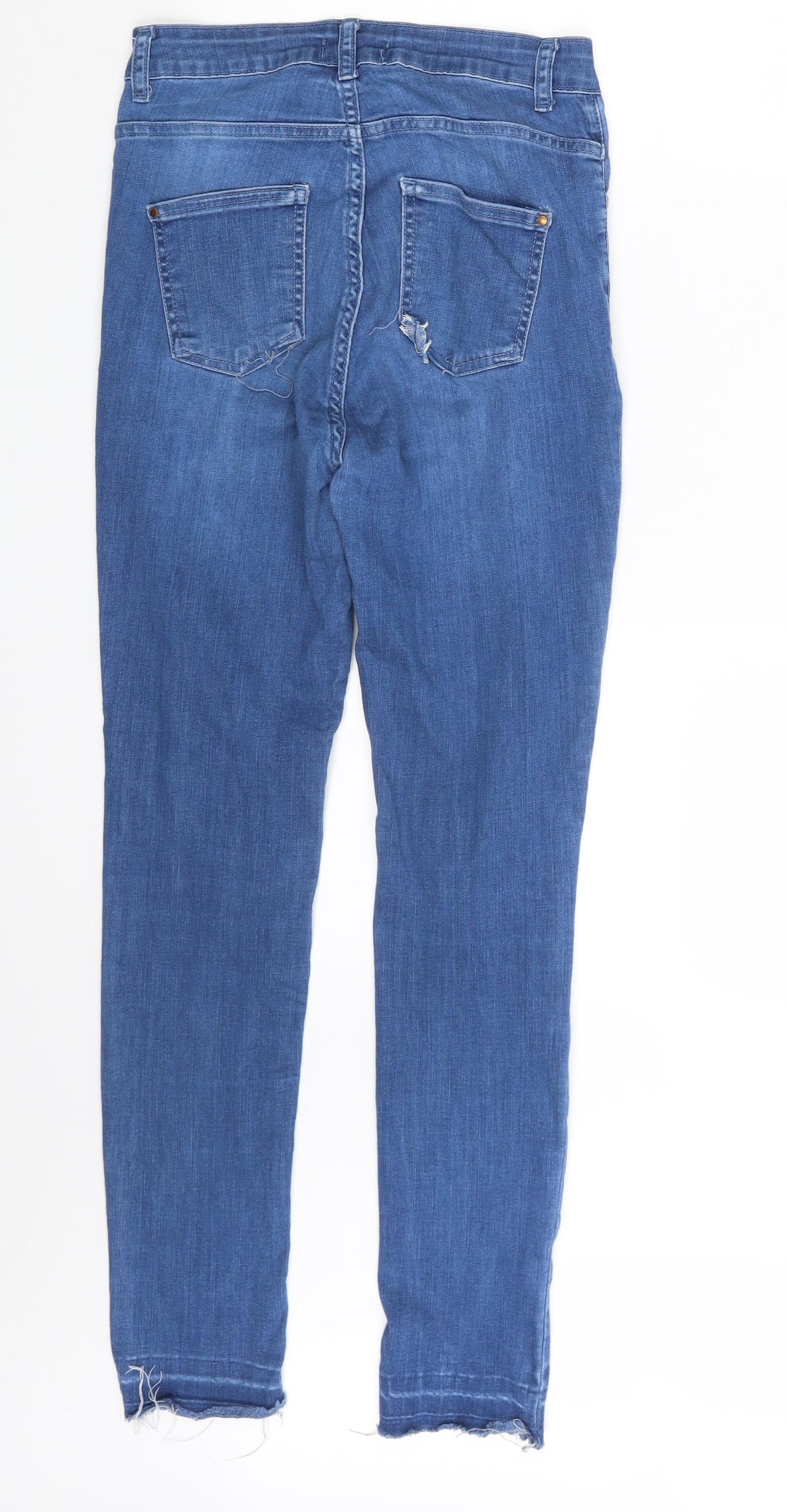 Womens UK Size 10 Preworn Slim Fit Skinny Blue Jeans