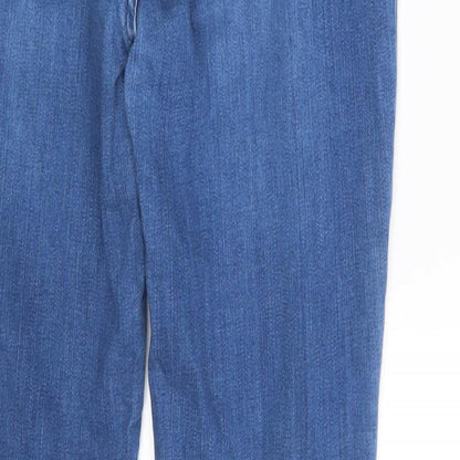 Womens UK Size 10 Preworn Slim Fit Skinny Blue Jeans