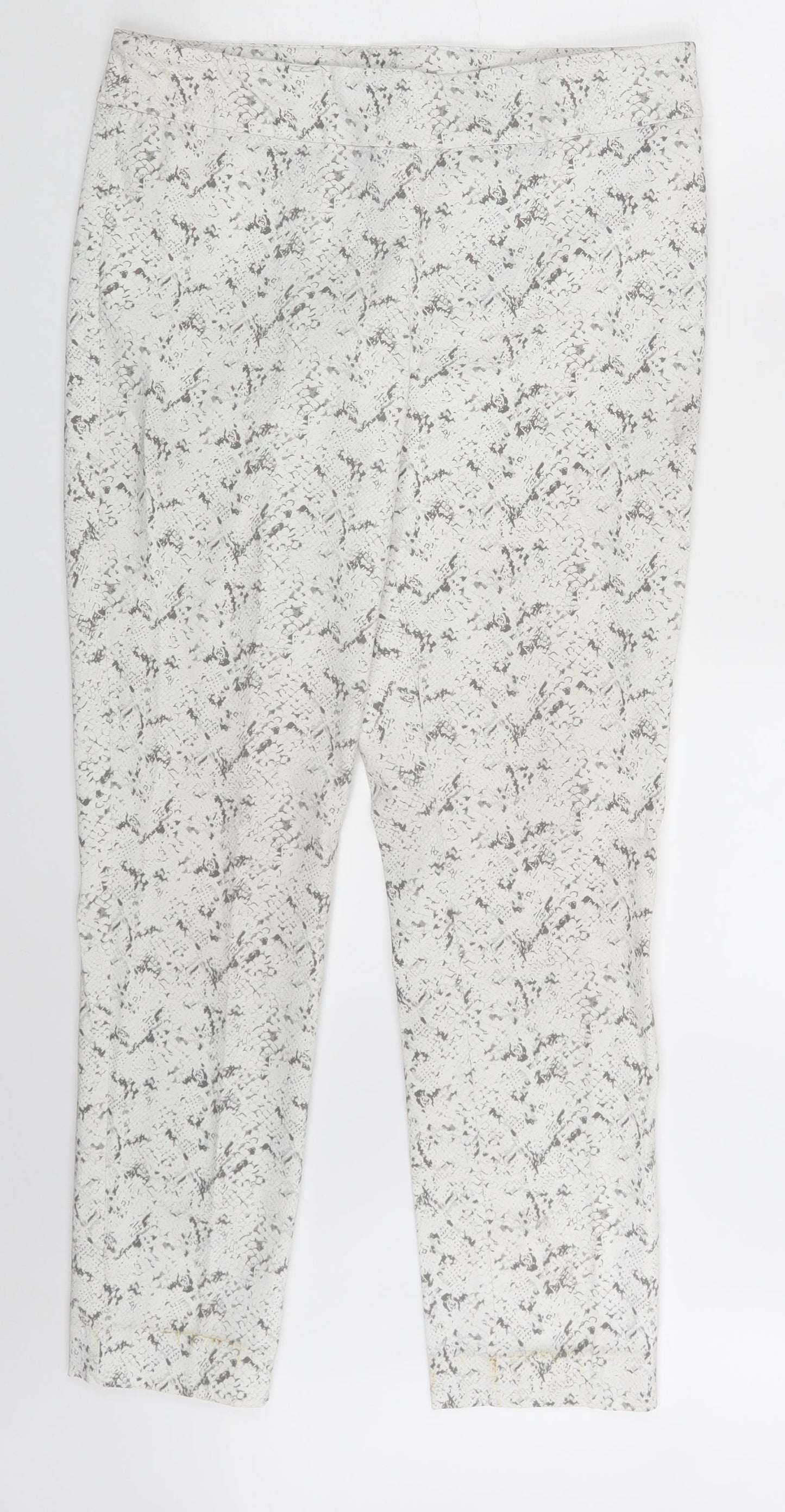 Womens UK Size One Size Preworn  Jegging White Leggings