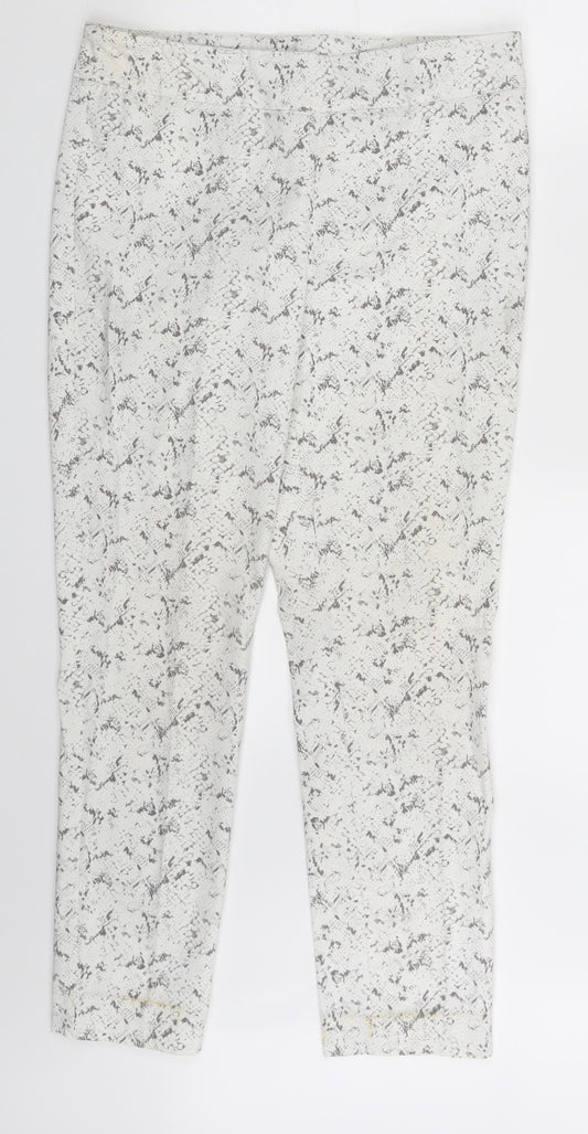 Womens UK Size One Size Preworn  Jegging White Leggings