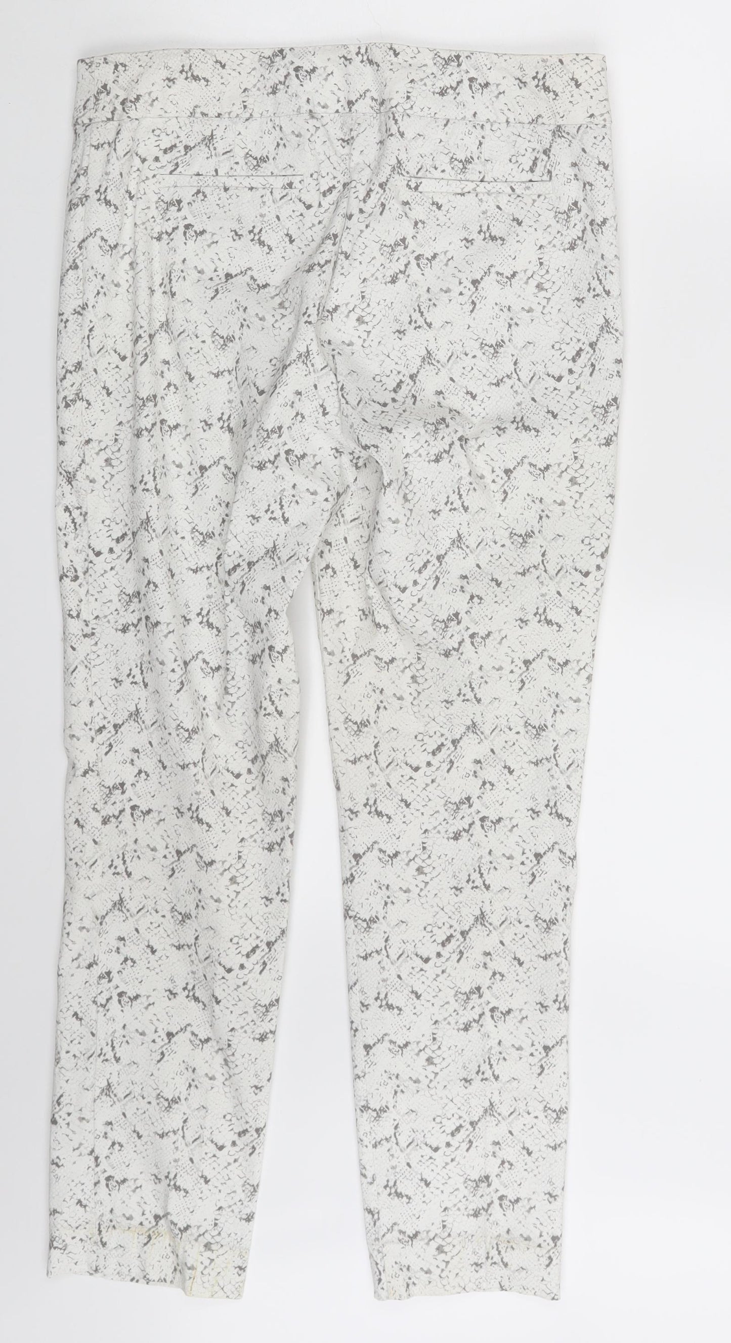 Womens UK Size One Size Preworn  Jegging White Leggings