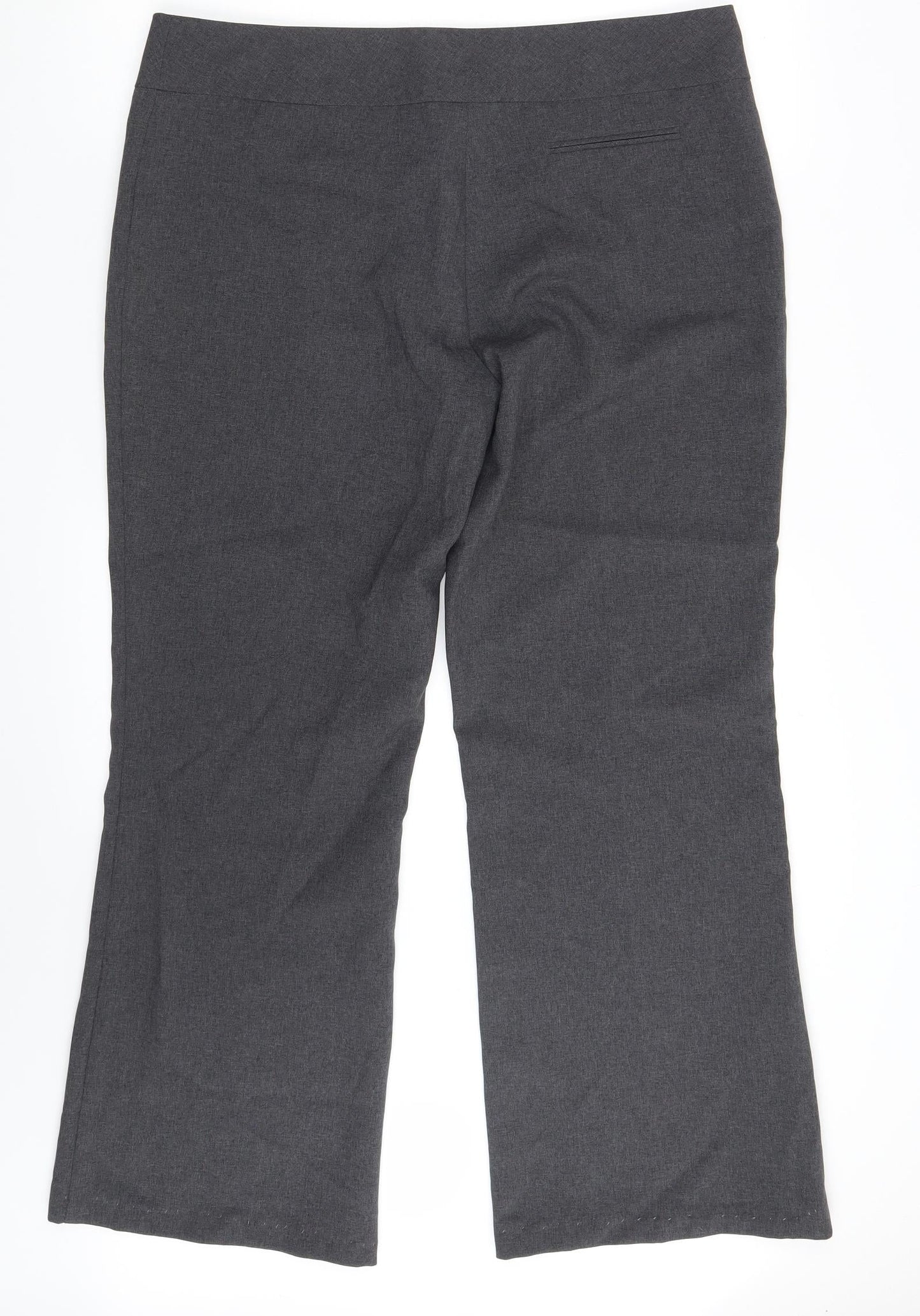 New Look Womens Grey   Dress Pants Trousers Size 16 L29 in