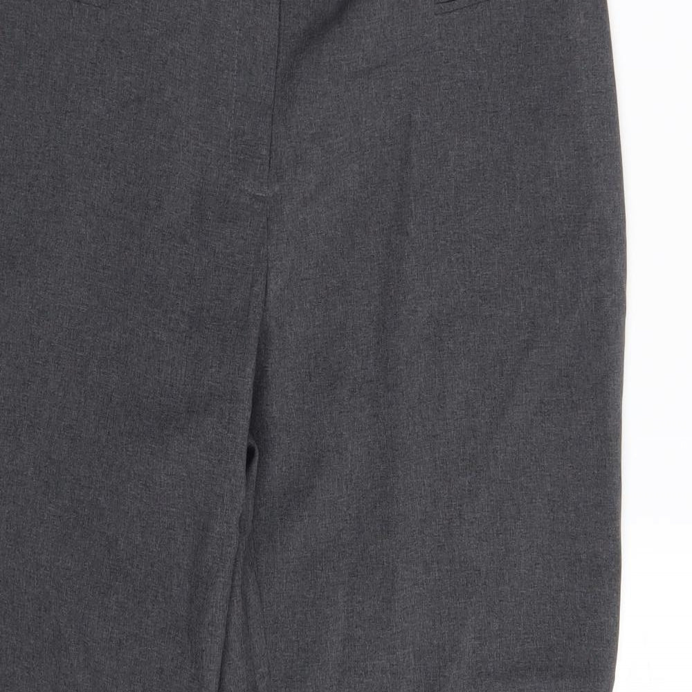 New Look Womens Grey   Dress Pants Trousers Size 16 L29 in