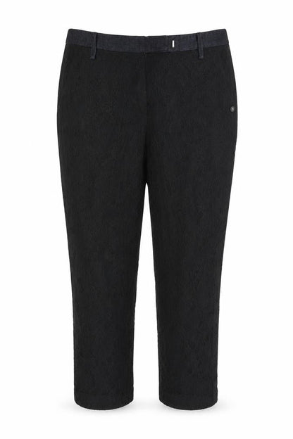 Replay Womens Black Floral  Capri Trousers One Size L25 in