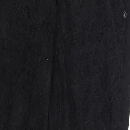 Replay Womens Black Floral  Capri Trousers One Size L25 in
