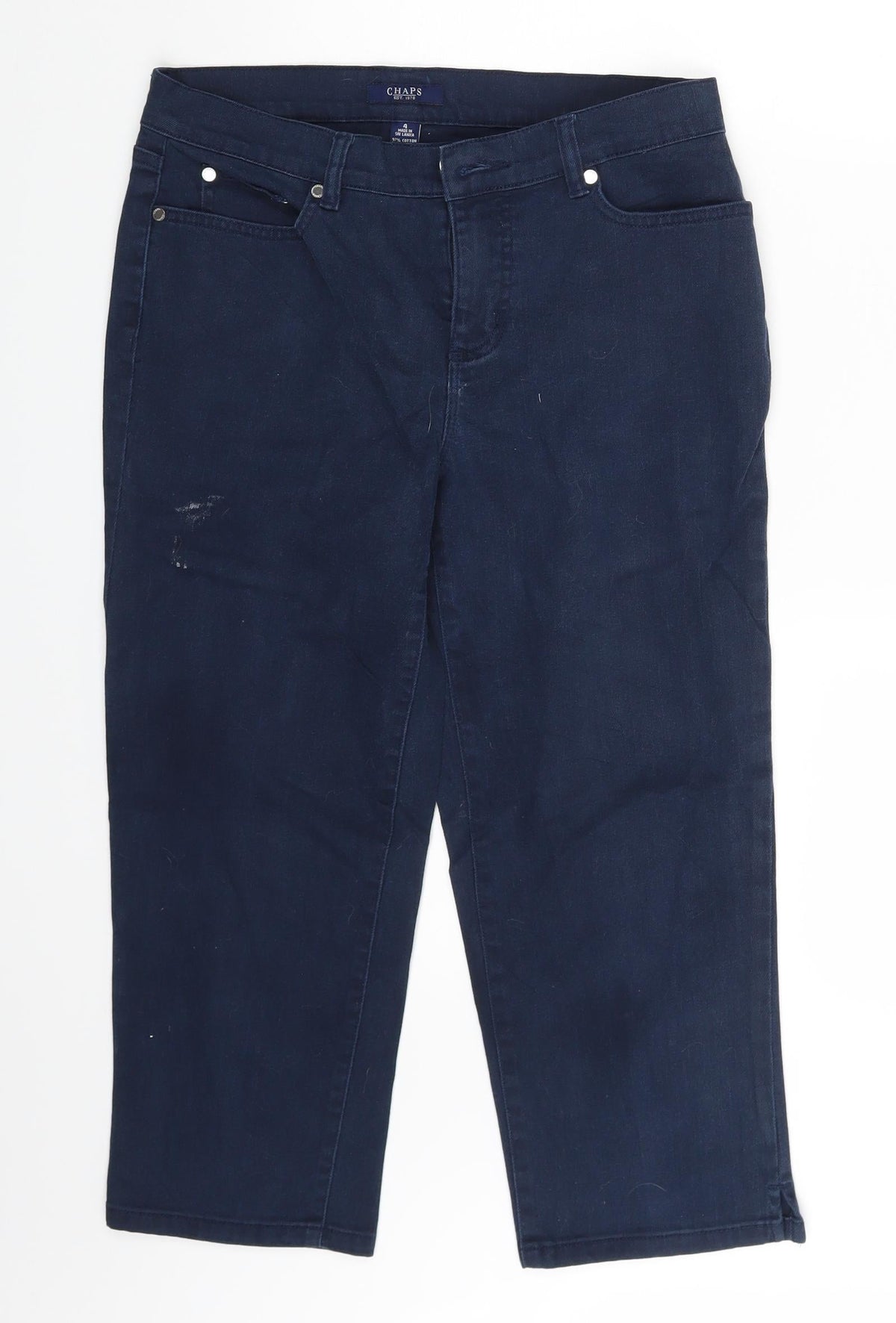 Chaps Womens Blue  Denim Cut-Off Shorts Size 6