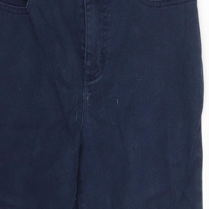 Chaps Womens Blue  Denim Cut-Off Shorts Size 6