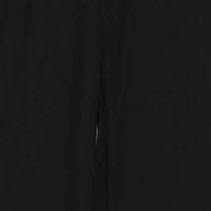 Womens UK Size 10 PRETTYLITTLETHING Regular Fit Dress Pants Black Trousers