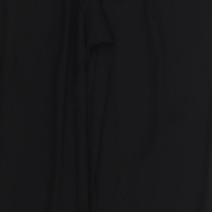 Womens UK Size 10 PRETTYLITTLETHING Regular Fit Dress Pants Black Trousers