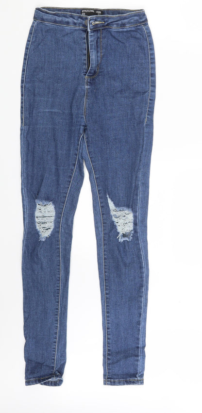 Womens UK Size 6 PRETTYLITTLETHING  Jegging Blue Leggings