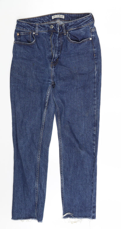Denim Co. Womens Blue  Denim Cropped Jeans Size 10 L26 in