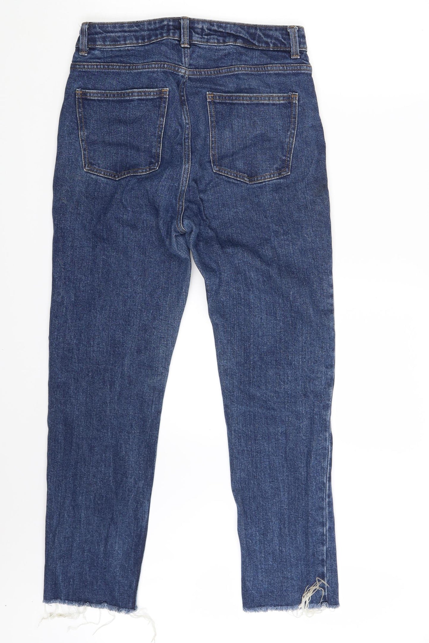 Denim Co. Womens Blue  Denim Cropped Jeans Size 10 L26 in