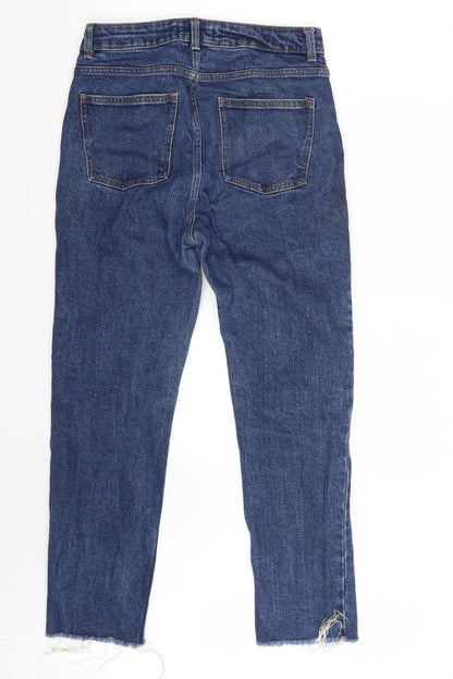 Denim Co. Womens Blue  Denim Cropped Jeans Size 10 L26 in