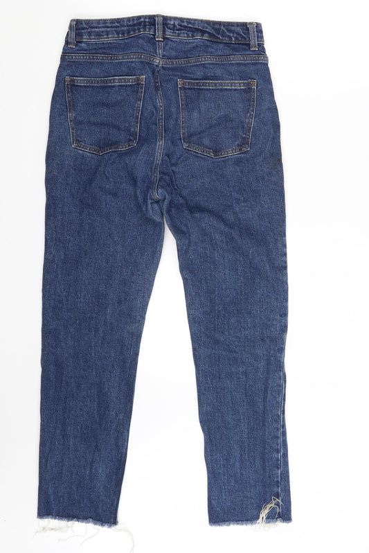 Denim Co. Womens Blue  Denim Cropped Jeans Size 10 L26 in