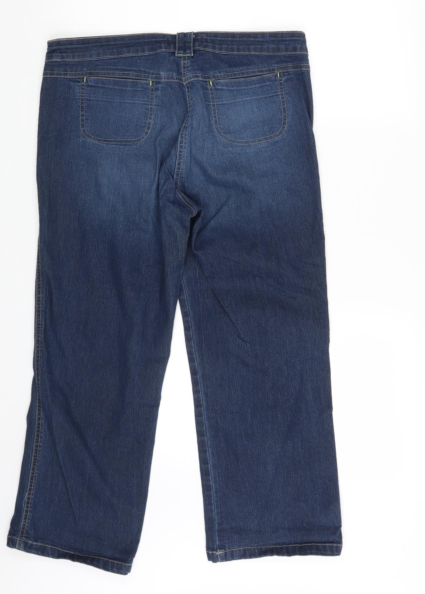 Jeanswear Womens Blue  Denim Straight Jeans Size 12 L23 in