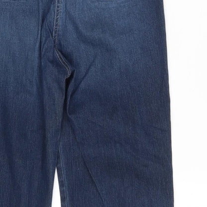 Jeanswear Womens Blue  Denim Straight Jeans Size 12 L23 in