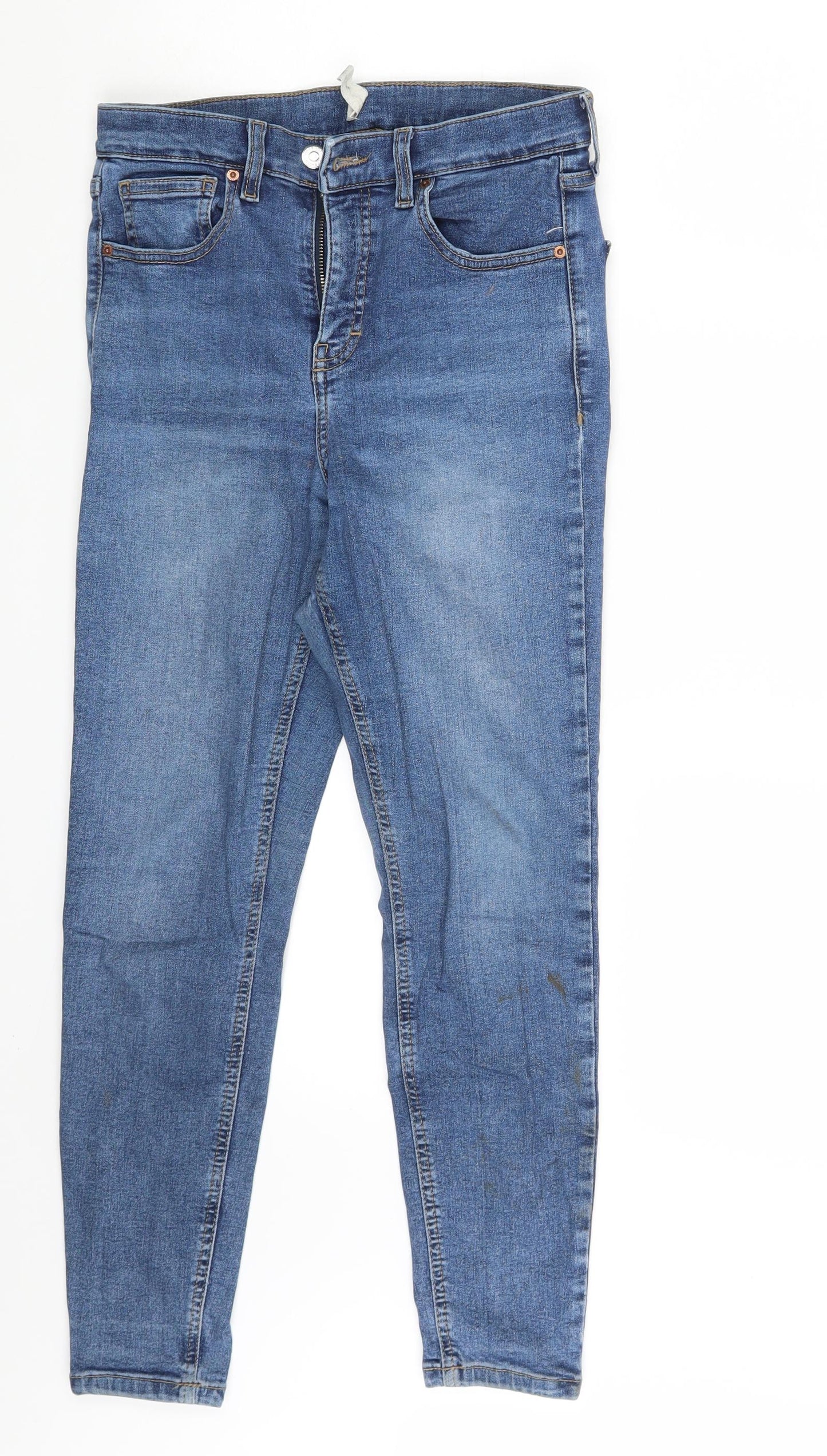 Topshop Womens Blue  Denim Skinny Jeans Size 26 in L25 in