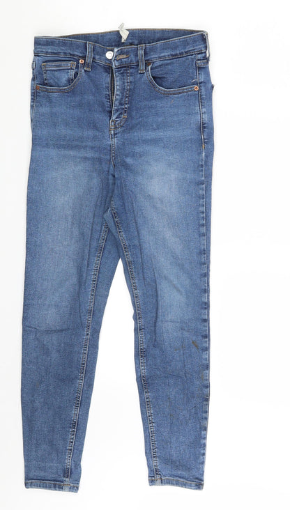 Topshop Womens Blue  Denim Skinny Jeans Size 26 in L25 in