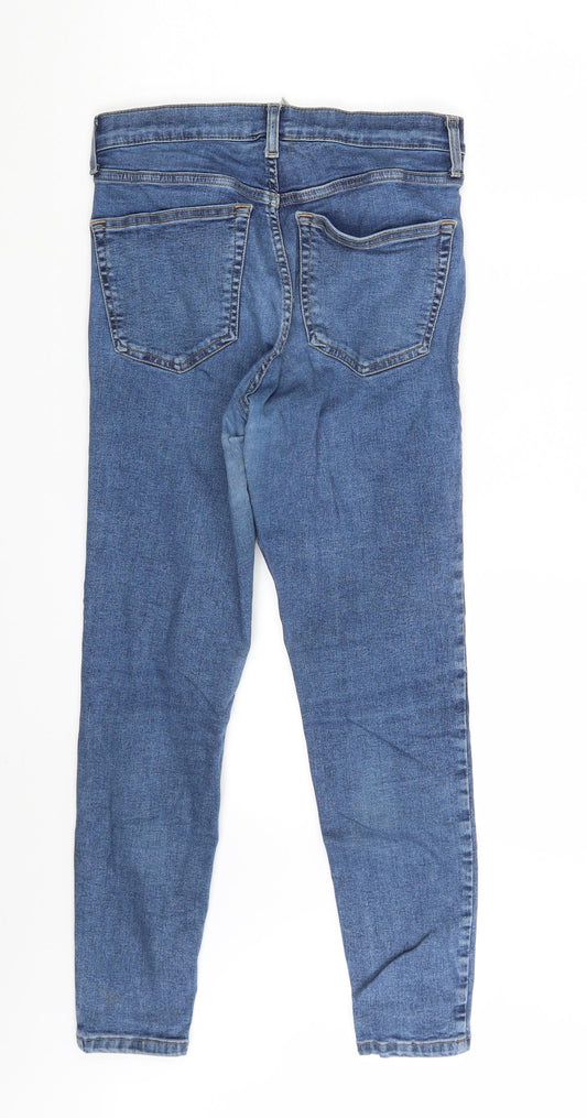 Topshop Womens Blue  Denim Skinny Jeans Size 26 in L25 in