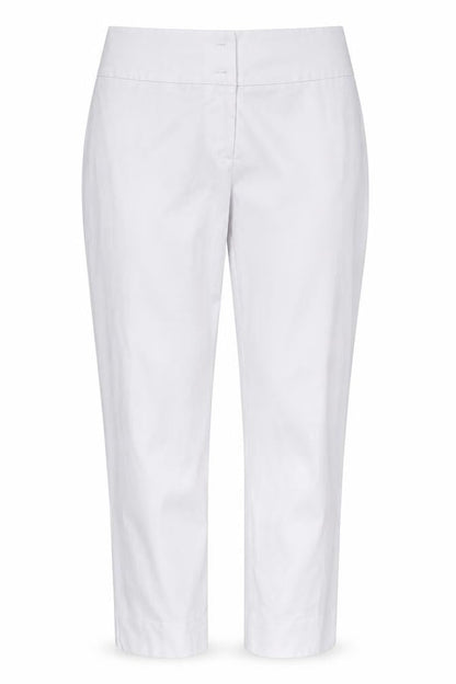 Womens UK Size 10 Preworn Regular Fit Dress Pants White Trousers