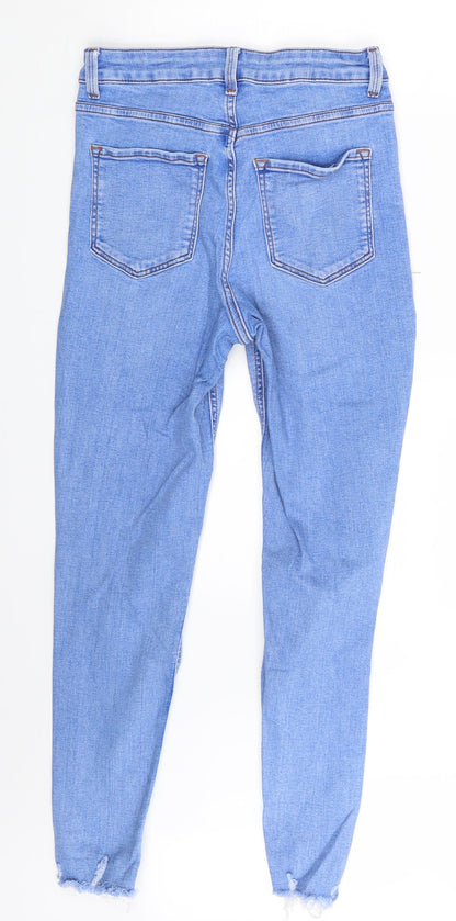 New Look Womens Blue  Denim Skinny Jeans Size 10 L26 in