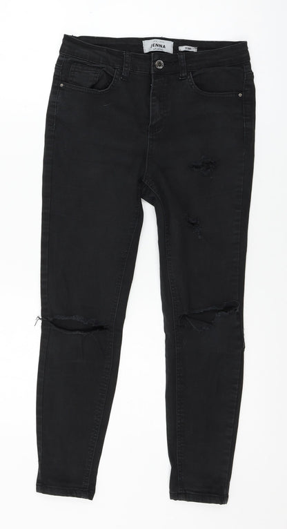 New Look Womens Black  Denim Skinny Jeans Size 10 L23 in