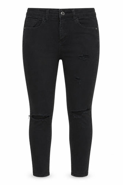 Womens UK Size 10 New Look Regular Fit Skinny Black Jeans