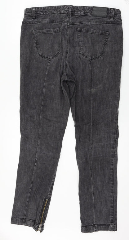 Planet Womens Grey  Denim Straight Jeans Size 14 L28 in
