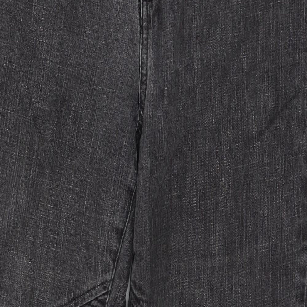 Planet Womens Grey  Denim Straight Jeans Size 14 L28 in