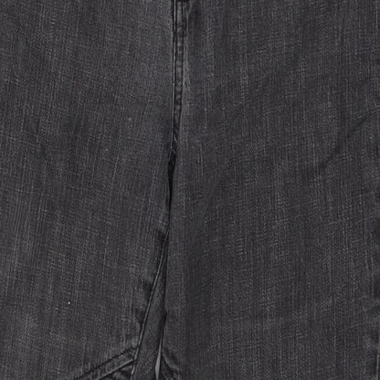 Planet Womens Grey  Denim Straight Jeans Size 14 L28 in