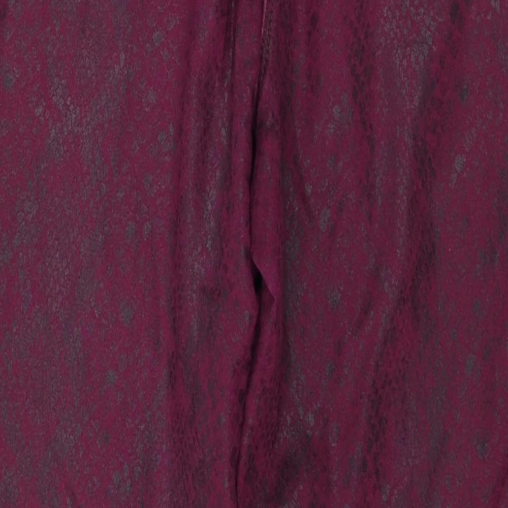 NEXT Womens Purple Animal Print Denim Jegging Jeans Size 8 L26 in