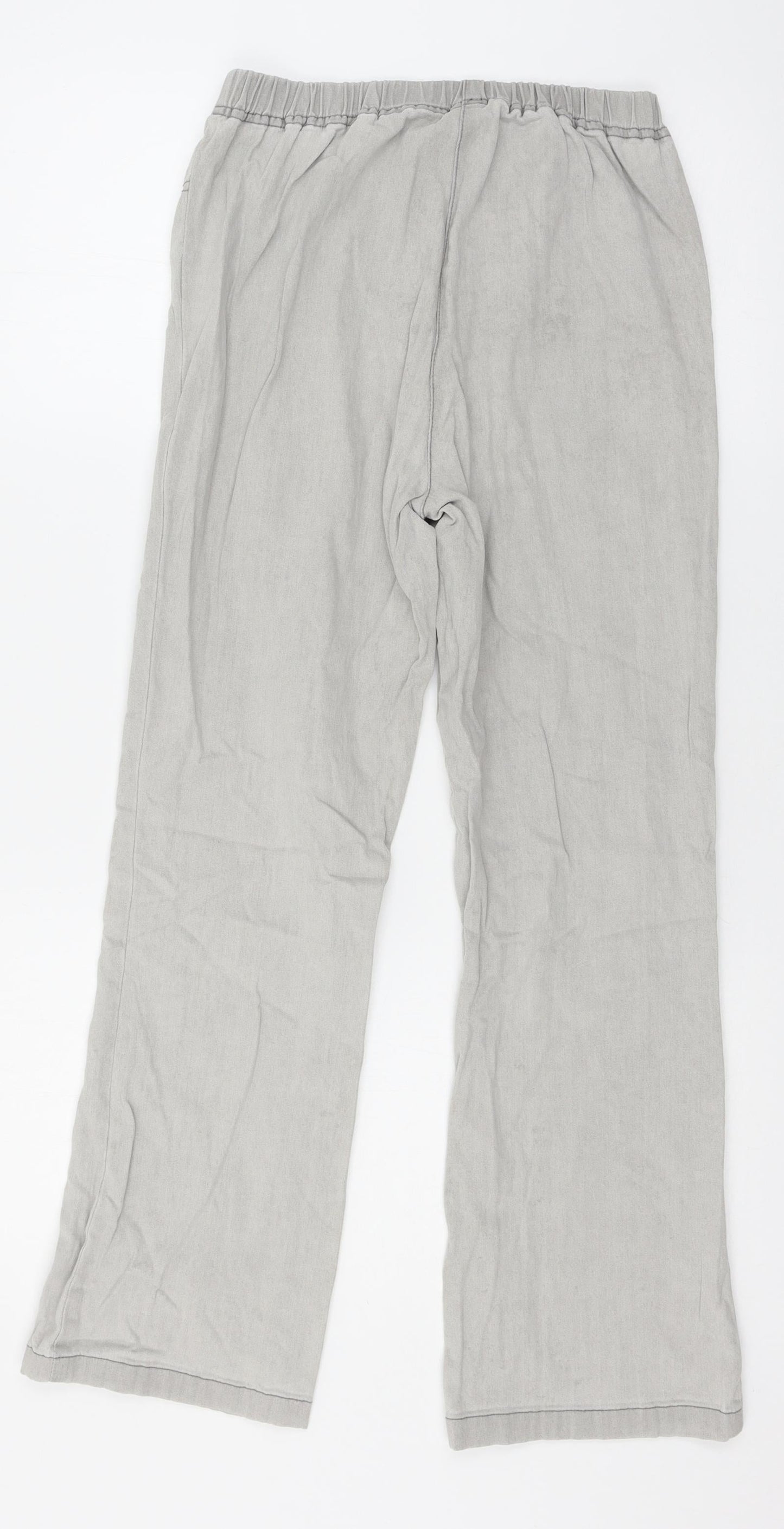 Cotton Traders Womens Grey  Denim Straight Jeans Size 10 L26 in