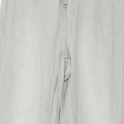 Cotton Traders Womens Grey  Denim Straight Jeans Size 10 L26 in