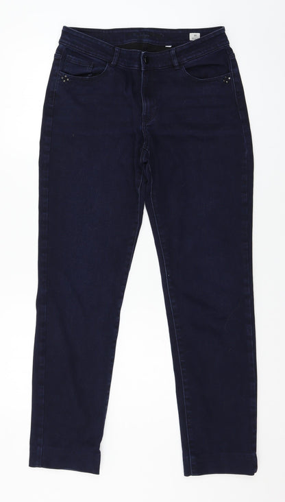 Christian Berg Womens Blue  Denim Skinny Jeans Size 12 L28 in