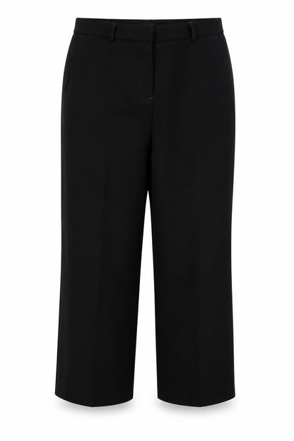 Womens UK Size 8 Comma Regular Fit  Black Trousers