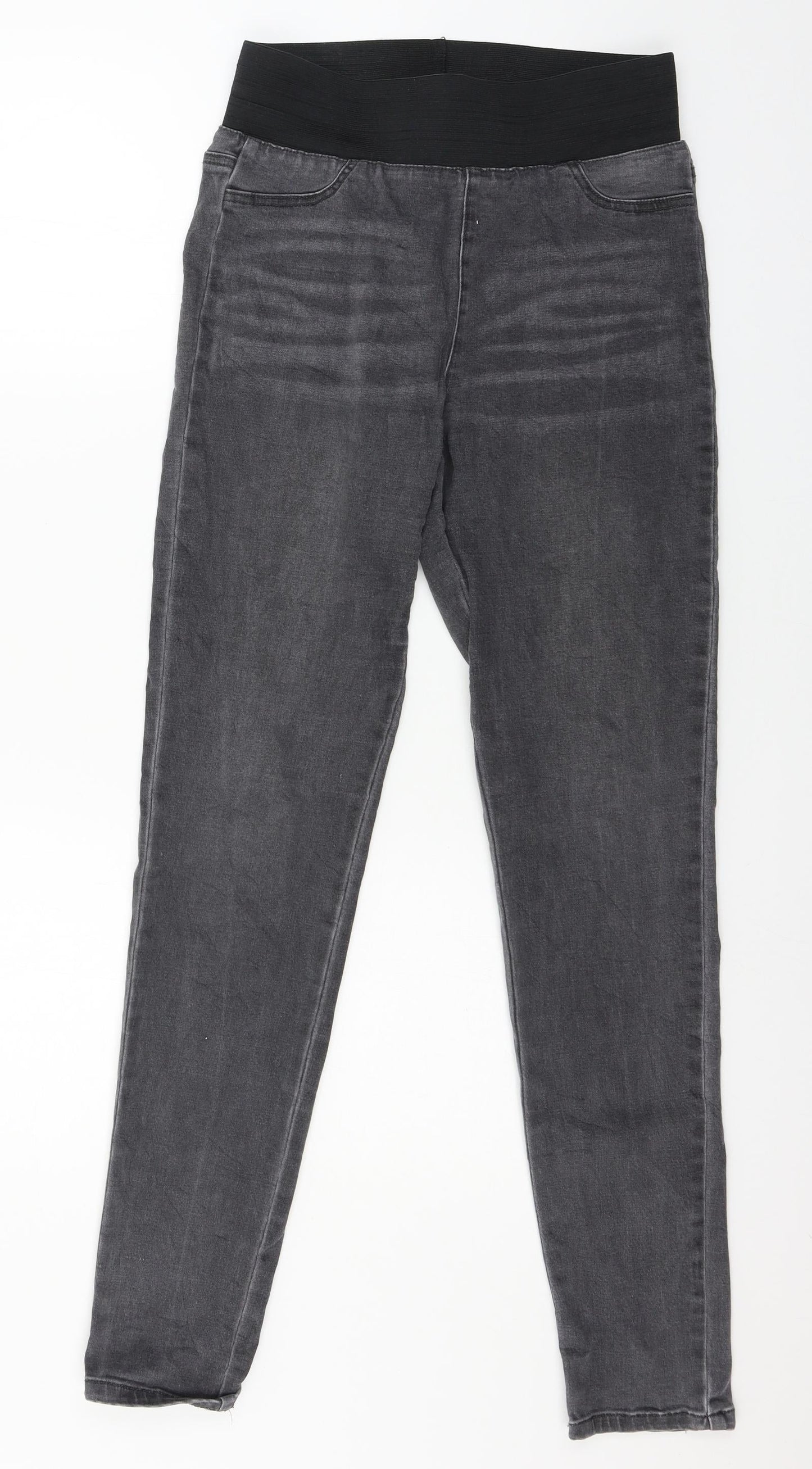 Free Quent Womens Grey  Denim Jegging Jeans Size S L29 in